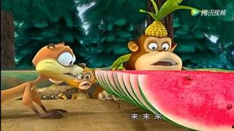 小狗吃瓜搞笑视频